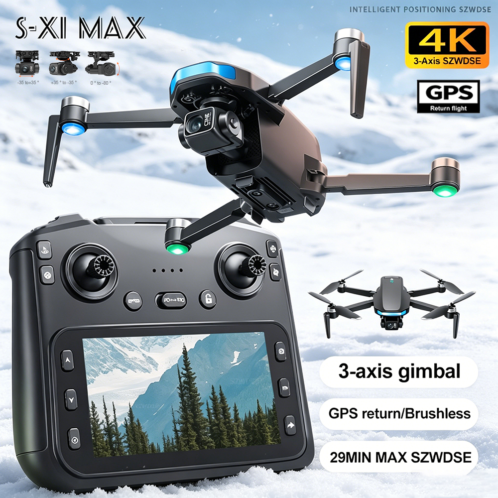Drone Surveying - New S-X1 MAX Drone GPS 8K