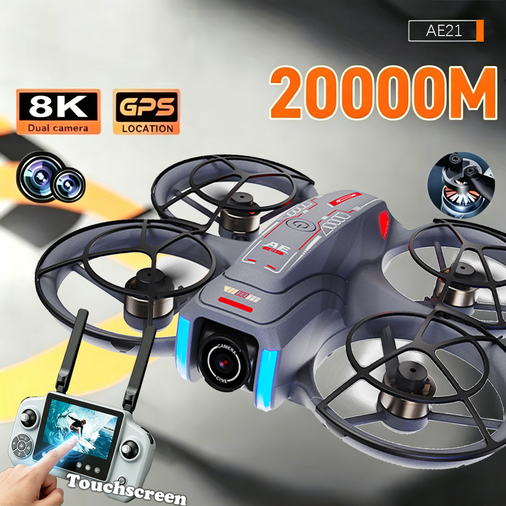 Upgrade AE21 Aerial Drone 8K H - Drone Surveying ulasan dan harga