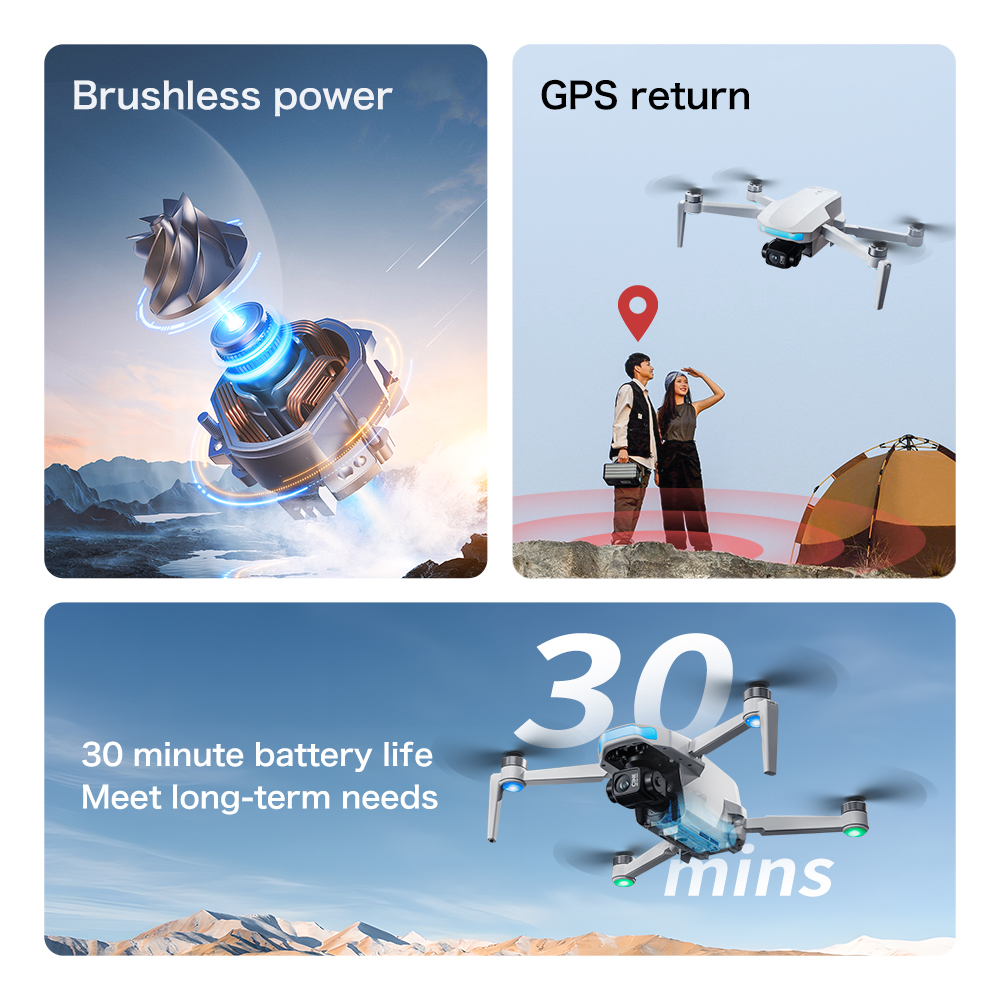 S-X1 MAX GPS Drone with 3-Axis - Drone Multispectral ulasan dan harga