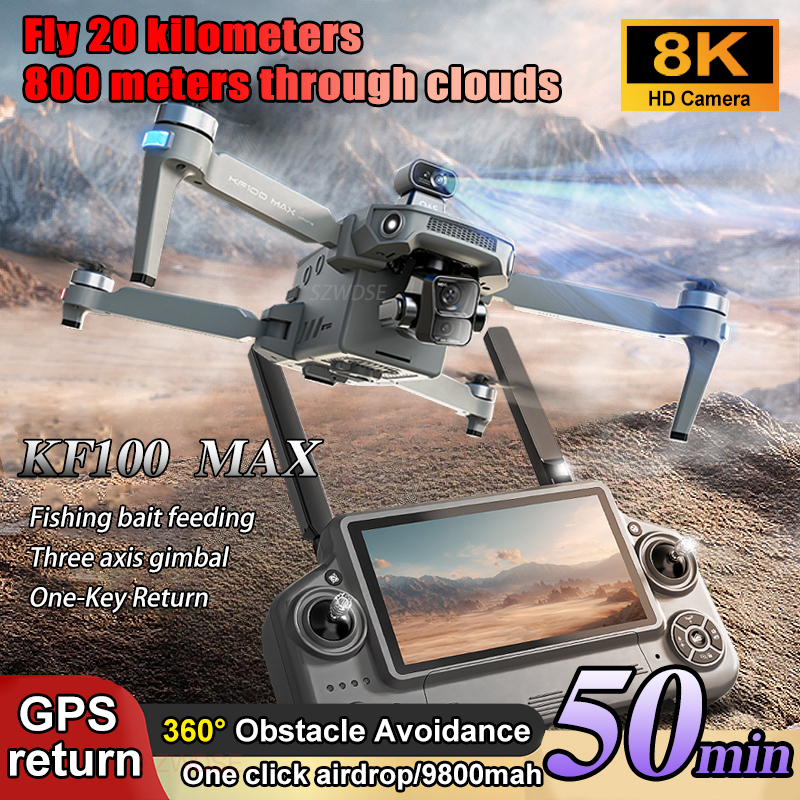 SJRC KF100 MAX 8K UHD Photo HD - Drone Aerial Photography ulasan dan harga