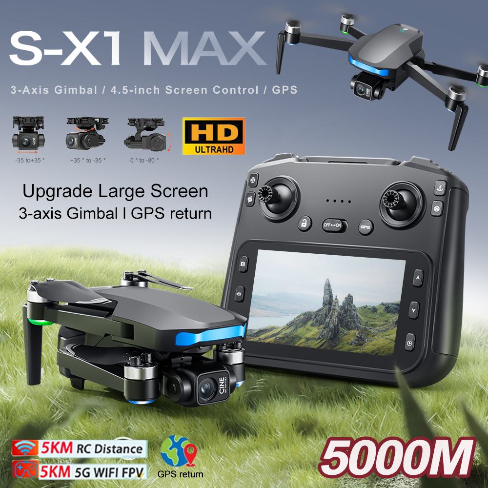 New S-X1 MAX Drone GPS 8K Prof - Drone Surveying ulasan dan harga